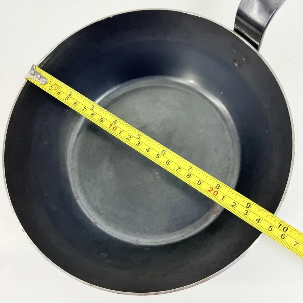 2 Piece Set - de Buyer Blue Carbon Steel Fry Pan 2mm Thick 9.5